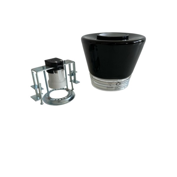 Leucos VEGA/I/OP Vega spot in Murano glass E27 black